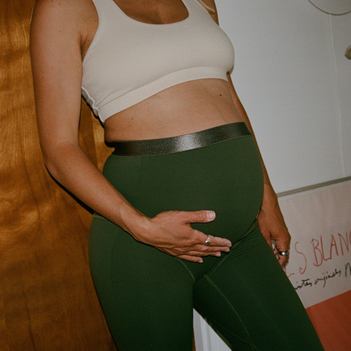 Maternity-leggings, Dark Green